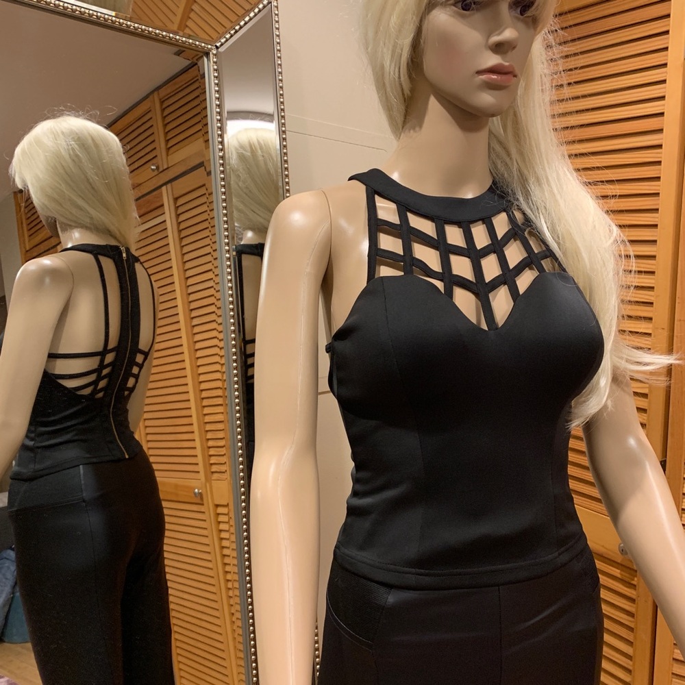 Black Netted Top